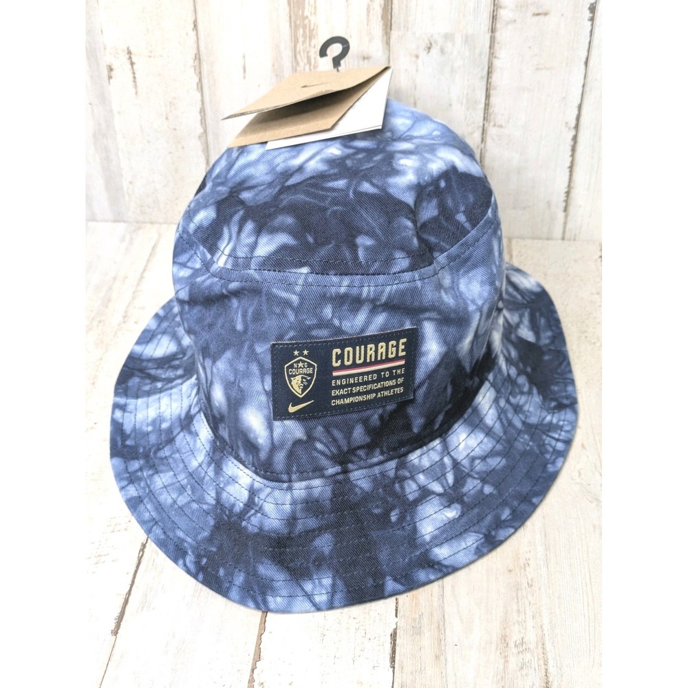 NC Courage Nike NWSL Soccer Bucket Hat Tie‎ Die Blue Unisex North Carolina
